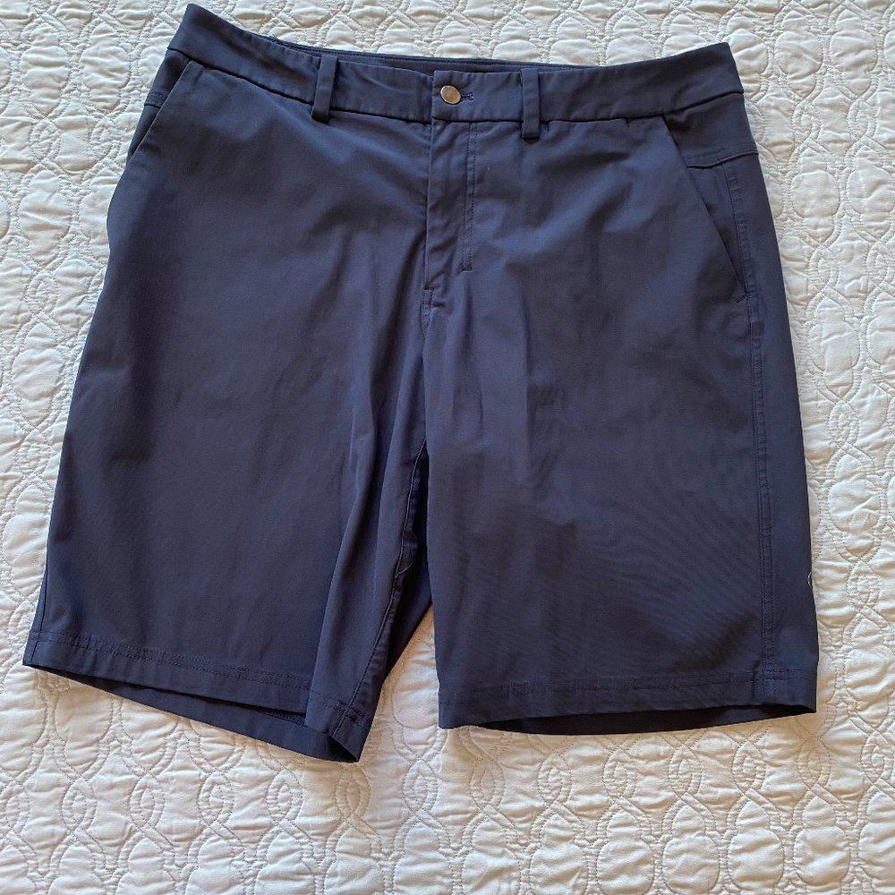 Lululemon Men’s Dark Blue Commission Chino Shorts (Size 34/~9” Inseam)